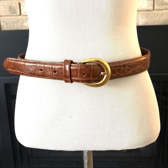 Guess by Marciano Other - Guess by Georges Marciano Brown Croc Embossed Leather Belt size 32